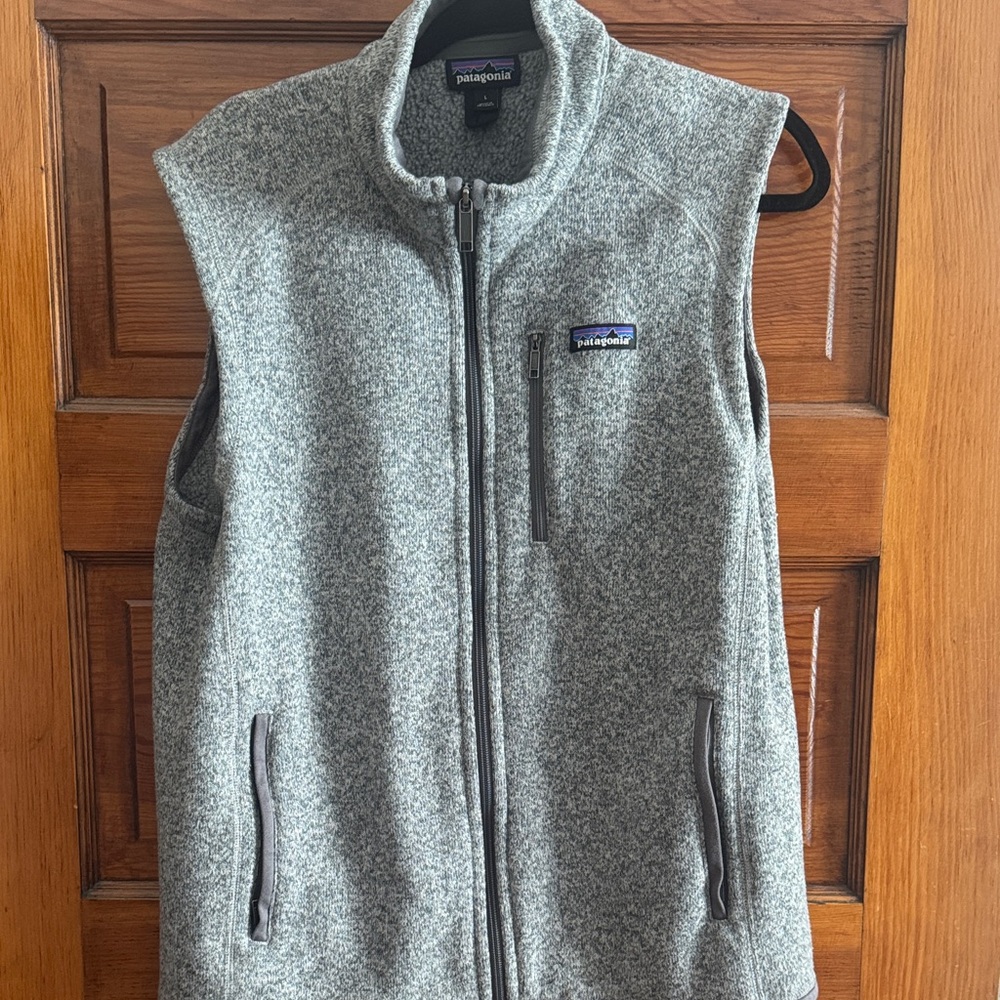 Patagonia Heather Gray Fleece Vest